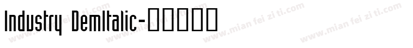 Industry DemItalic字体转换